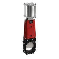 Válvula de guilhotina DN400mm, acionamento pneumático