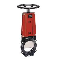 Válvula de guilhotina de DN250mm com volante de acionamento