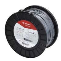Fio de corte, 3mm x 129m, quadrada, cinzento, Titanium Power by