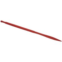 Dente de carregador, reto Ø36x1100mm, porca M22x1.5mm, secção quadrada punta plana, vermelho, SHW