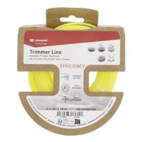Fio de nylon Ø3,3x15 m, redondo, amarelo,  Efficiency