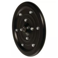 RODA 310X25MM BORRACHA LISA 60 SHORE ARO DE METAL