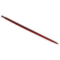 Dente de carregador, reto Ø36x1400mm, porca M20x1.5mm, secção quadrada punta plana, vermelho, válida Kverneland, BPT
