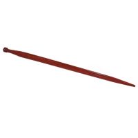 Dente de carregador, reto Ø36x810mm, porca M22x1.5mm, sección doble T, extremidade apontada, vermelho, SHW