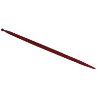 Dente de carregador, reto Ø36x1100mm, porca M20x1.5mm, sección doble T, extremidade apontada, vermelho, SHW