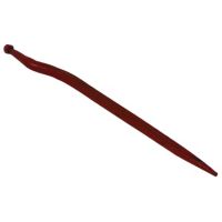 Dente de carregador deslocado a 58mm, Ø36x815mm, porca M22x1.5mm, secção dupla-T, extremidade apontada, vermelho, SHW