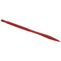 Dente de carregador, reto Ø36x900mm, porca M22x1.5mm, secção quadrada punta plana, vermelho, SHW