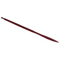 Dente de carregador, reto Ø36x1250mm, porca M20x1.5mm, secção quadrada punta plana, vermelho, BPT