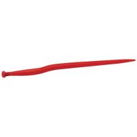 Dente de carregador deslocado a 58mm, Ø36x815mm, porca M22x1.5mm, secção dupla-T, extremidade apontada, vermelho, SHW