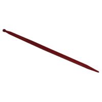 Dente de carregador, reto Ø44x1250mm, porca M28x1.5mm, secção quadrada, extremidade apontada, vermelho, SHW