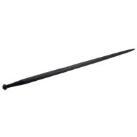 Dente de carregador, reto Ø36x1100mm, porca M22x1.5mm, secção dupla-T, extremidade apontada, vermelho, SHW