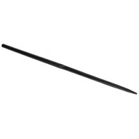Dente de carregador, reto Ø40x1400mm, furado para cavilha Ø12mm, secção dupla-T, extremidade apontada, preto, SHW
