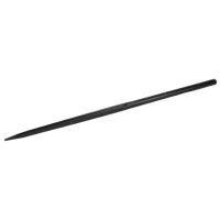 Dente de carregador, reto Ø42x1400mm, furado para cavilha Ø12mm, secção dupla-T, extremidade apontada, preto, SHW
