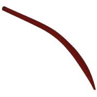 Púa/Diente cargador frontal curvo, Ø28x800mm, furado para cavilha Ø12.5mm, secção redonda, extremidade apontada, vermelho, SHW
