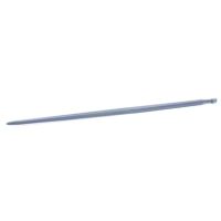 Dente de carregador, reto Ø35x1300mm, porca M22x1.5mm, seção estela, extremidade apontada, azul, FST
