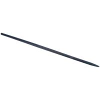 Dente de carregador, reto Ø30x1200mm, furado para cavilha Ø11.0mm, seção estela, extremidade apontada, preto, FST