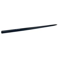 Dente de carregador, reto Ø40x1000mm, furado para cavilha Ø11.5mm, seção estela, extremidade apontada, preto, FST