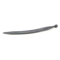 Púa/Diente cargador frontal curvo, Ø35x600mm, porca M20x1.5mm seção estela, extremidade apontada, azul, FST
