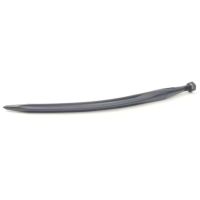 Púa/Diente cargador frontal curvo, Ø35x670mm, porca M20x1.5mm seção estela, extremidade apontada, azul, FST