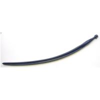 Púa/Diente cargador frontal curvo, Ø35x800mm, porca M20x1.5mm seção estela, extremidade apontada, preto, FST