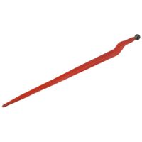 Dentes de silagem, dobrado 62mm secção T dupla 35x890mm, ponta plana com porca M22x1,5mm, vermelho, Battista Porteri
