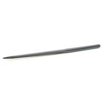 Dente de carregador, reto Ø50x1200mm, furado para cavilha Ø17mm, seção estela, extremidade apontada, preto, FST