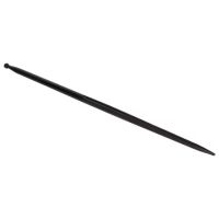 Dente de carregador, reto Ø36x1400mm, porca M22x1.5mm, secção dupla-T, extremidade apontada, preto, SHW
