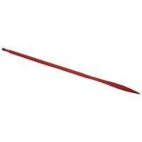 Dente de carregador, reto Ø36x1400mm, porca M22x1.5mm, secção quadrada punta plana, vermelho, SHW