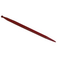 Dente de carregador, reto Ø50x1100mm, porca M28x1.5mm, secção quadrada, extremidade apontada, vermelho, SHW