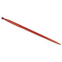 Dente de carregador, reto Ø50x1250mm, porca M28x1.5mm, secção quadrada, extremidade apontada, vermelho, SHW