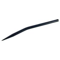 Púa/Diente cargador frontal angular Ø25x550mm, furado para cavilha Ø12.5mm, secção redonda, extremidade apontada, preto, FST