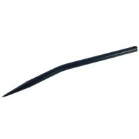 Púa/Diente cargador frontal angular Ø25x550mm, furado para cavilha Ø12.5mm, secção redonda, extremidade apontada, preto, FST