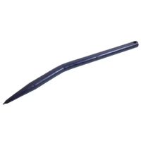 Púa/Diente cargador frontal angular Ø28x550mm, furado para cavilha Ø12.5mm, secção redonda, extremidade apontada, preto, FST