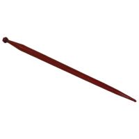 Dente de carregador, reto Ø37x810mm, porca M20x1.5mm, secção quadrada, extremidade apontada, vermelho, BPT
