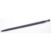 Dente de carregador, reto Ø35x810mm, porca M20x1.5mm, seção estela, extremidade apontada, azul, FST