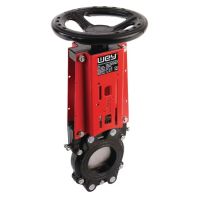 Válvula de guilhotina de DN65mm com volante de acionamento