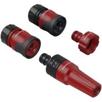 Conjunto de bicos de mangueira ajustáveis 1/2''
