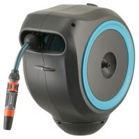 Caixa de mangueira montada na parede RollUp S, 15m 1/2" com pulverizador