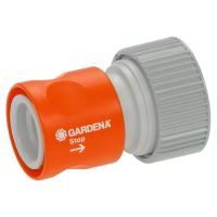 União de desengate rápido com bloqueio de água 3/4"