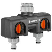 Conector de torneira dupla 3/4" e 1"