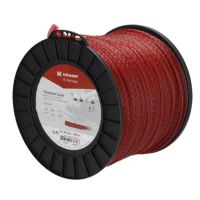Fio de corte, Ø2,65mm x 360m, entrançada, silenciosa, vermelha,