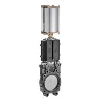 Válvula faca 5" com acionamento pneumático