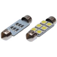 Lâmpada Led, 24V SV8.5, branco, 10X41 OFF-ROAD (2x)