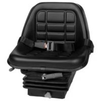 Assento com suspensão mecânica, em PVC, preto, com cinto, GT50 M200 Cobo