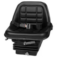Assento com suspensão pneumatica em PVC, preto, 12 V com cinto, GT50 M97 Cobo