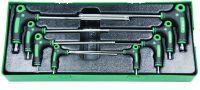 Tabuleiro c/8 chaves torx duplas de punho Jonnesway H20MT08SP