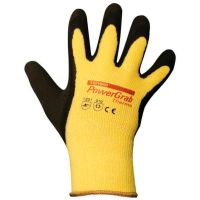 Luvas de trabalho poliéster/algodão, castanho/laranja tamanho 7/S PowerGrab Thermo by Towa