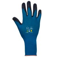 Luvas tecido, azul, criança, tamanho 8-11 Kids by Towa