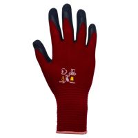 Luvas tecido, vermelho, criança, tamanho 8-11 Kids by Towa
