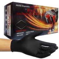 Luvas Nitrilo Texturadas Anaconda Black Grip Tamanho M